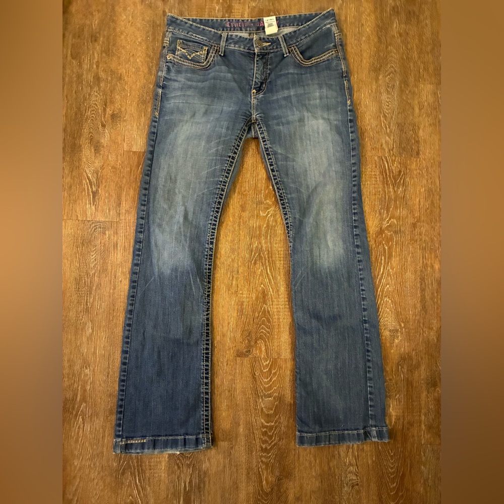 Cruel Girl Jayley Jeans Womens 31/11L Bootcut Medium Wash Western Stretch Denim